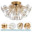 Gold Flush Mount Ceiling Light