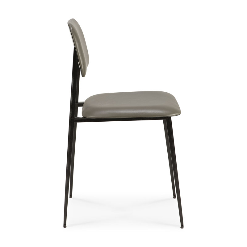 DC Leather Dining Chair, Olive Green