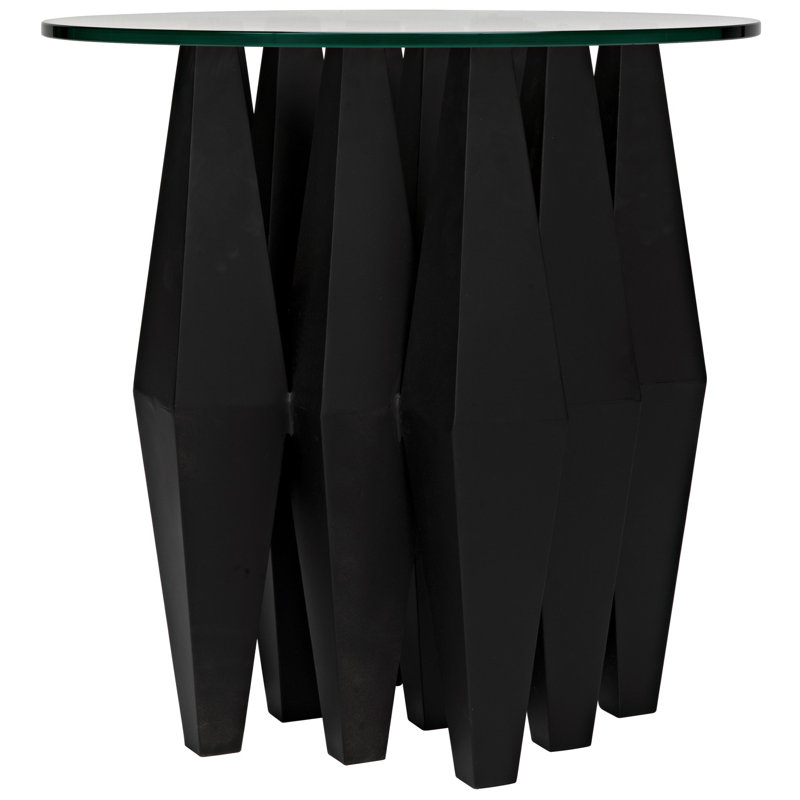 Soldier Glass End Table