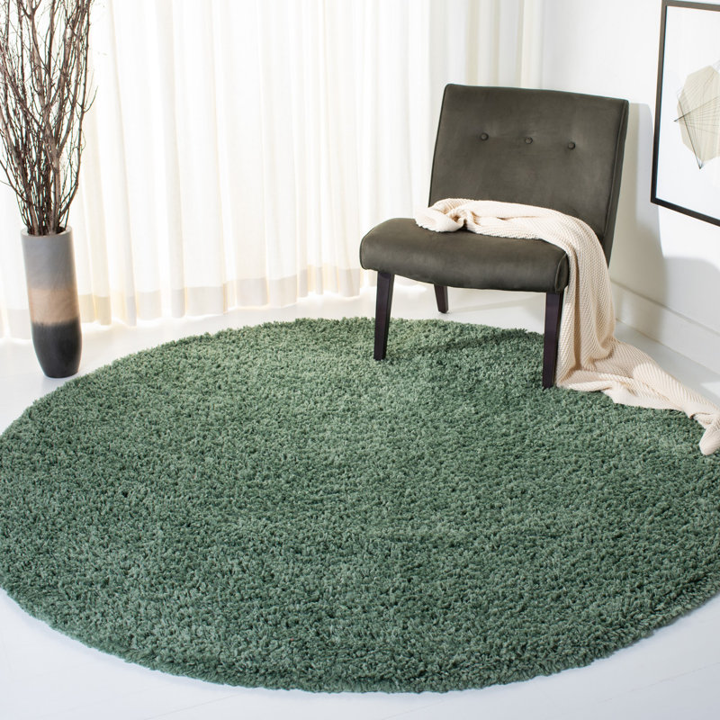 Tapis à poils longs Martensville, Rond 4 pi