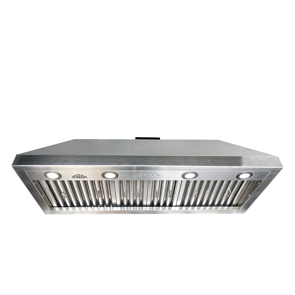 SINDA Built-In/Insert Range Hood in Stainless steel, 42 in. 1150CFM Range  Hood Insert with Adjustable Light, H0142 (6 Working Days Delivery) - SINDA