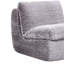 Chaise en velours côtelé gris avec siège ergonomique et assise pour les loisirs