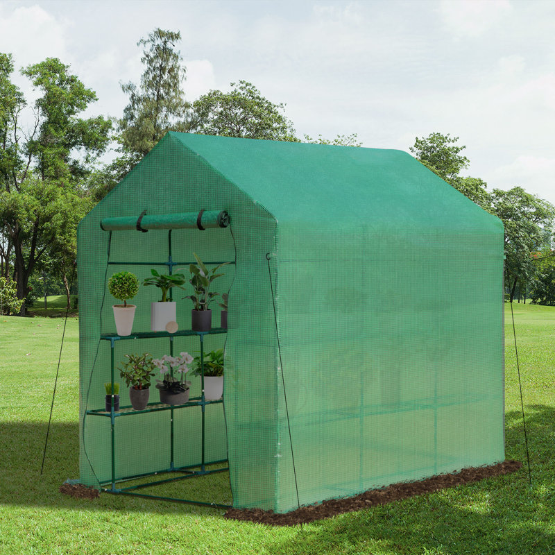 7' W x 4.6' D Hobby Greenhouse