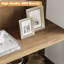 Bibliothèque arquée moderne à 5 niveaux avec portes - Armoire de bibliothèque haute pour bureau à domicile, salon, chambre à coucher - blanc antique + dossier en bois-1902135124