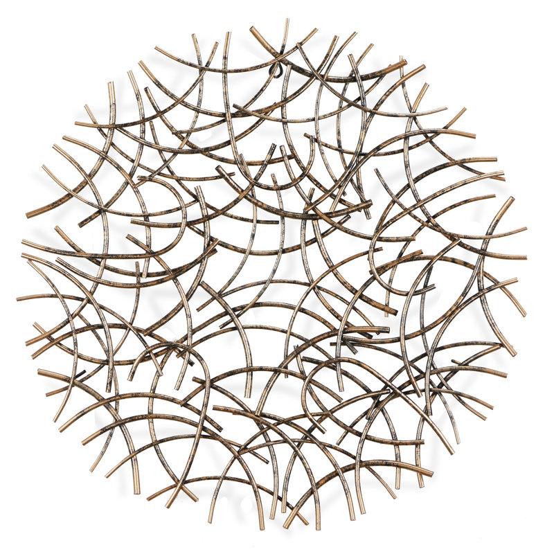 Décoration murale ronde, H 32,5 po x l 32,5 po x P 2,75 po
