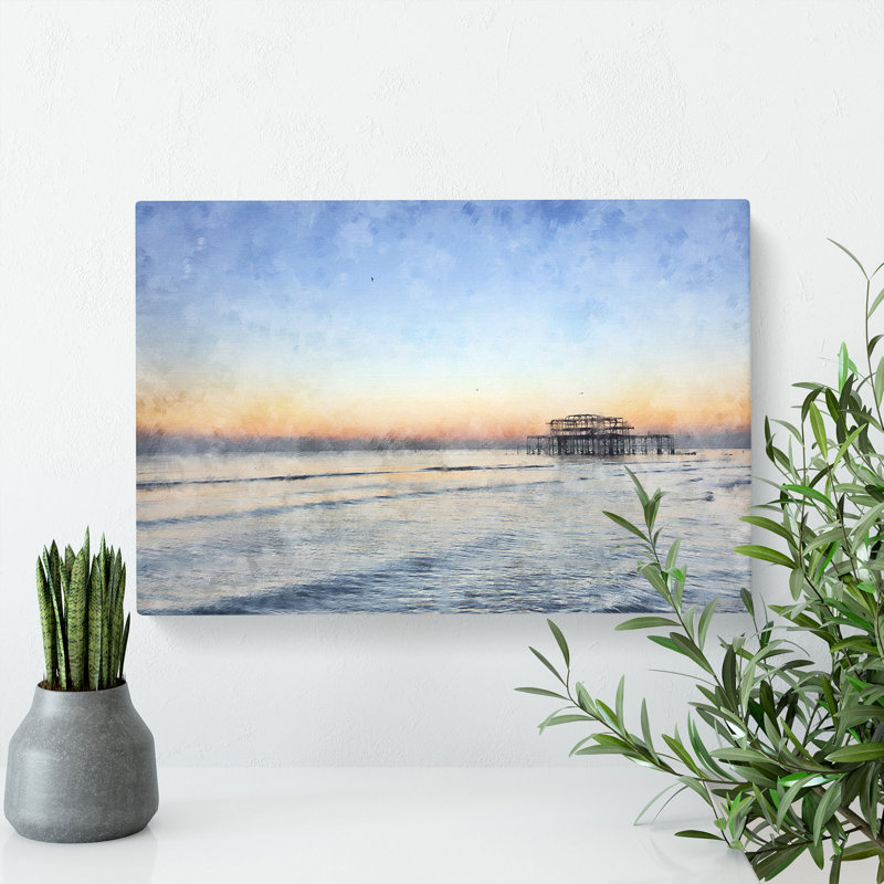 West Pier At Brighton Beach Vol.1 - Wrapped Canvas, 40cm H x 60cm W x 3cm D