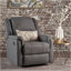 Fauteuil inclinable oscillant en tissu gris anthracite avec fauteuil inclinable manuel