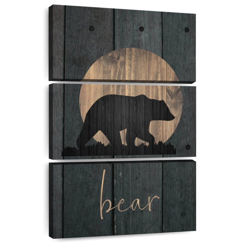 Brampt Wilderness Wood Bear, 38" H x 24" W
