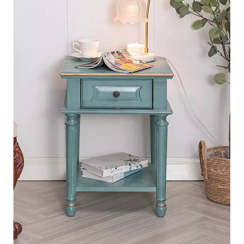 Table de chevet de style rétro style sculpté American Country Style Furniture