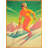 Alpine Skier Print On Canvas