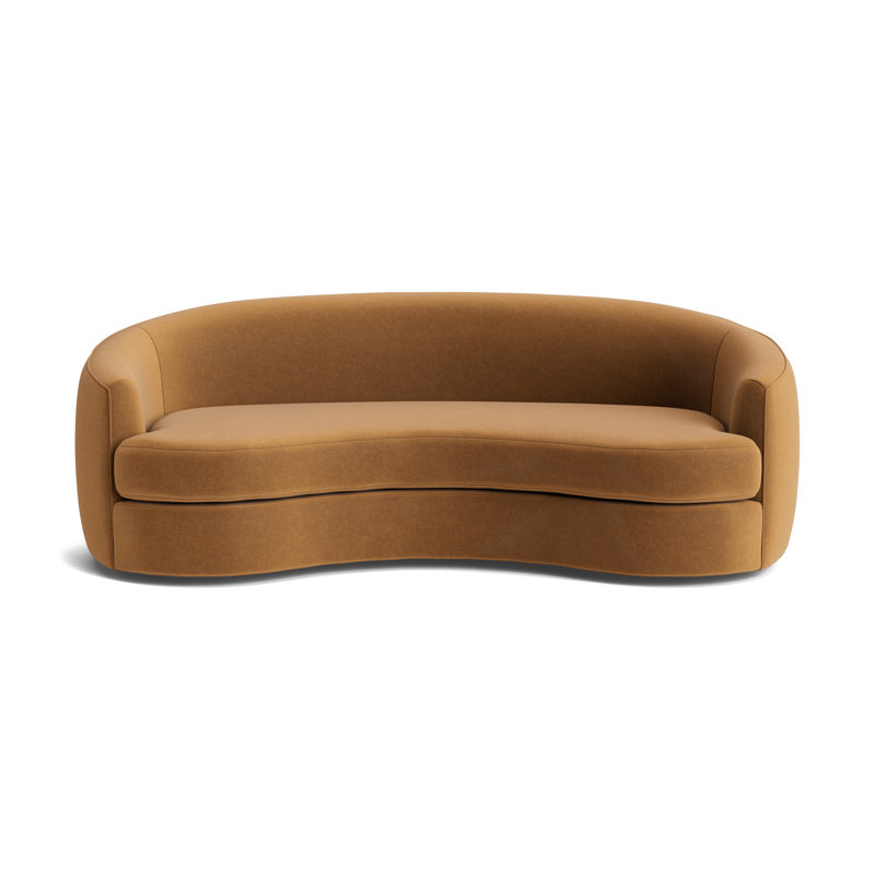 Giselle 85 Sofa, Performance Velvet - Hazelnut