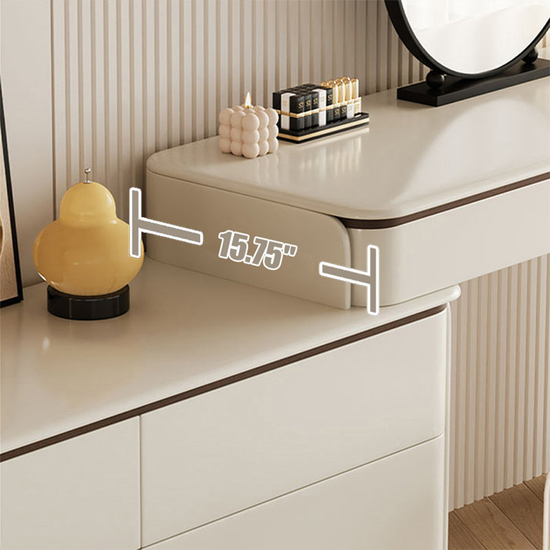 Makeup Vanity with Light mirror,8 drawers