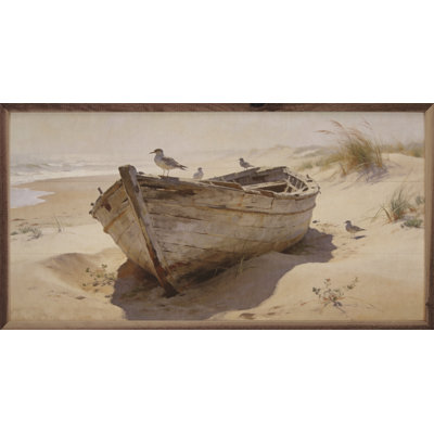 Bateau abandonné dans les dunes