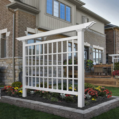 Camden 90'' H x 4'' W Vinyl Lattice Panel Trellis