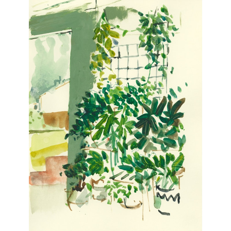 Sun Room B Print by PC Ngo, 20" H x 16" W x 1.25" D, Maple Framed Paper