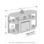 Buckner 47.09'' W Storage Credenza with Electric Fireplace Included