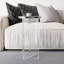 Table d'appoint ronde ronde en acrylique transparent