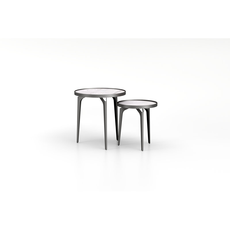 Ivanenko Nesting Tables, 17.59" H x 15.75" W x 15.75" D