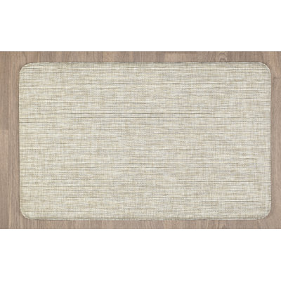 Husch Solid Color Polyester Kitchen Mat