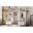  4-in-1 Detachable Snow White Hall Tree, Multi-Functional Coat Rack with Storage Drawers, Cabinet and Shoe Bench for Entryway-2126190554