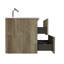 Meuble-lavabo moderne 30 po en chêne brut avec lavabo, trop-plein, glissières de tiroir silencieuses, 20% de rangement supplémentaire, poignée minimaliste - armoire, glissières en céramique E1 New Age Boards, rangement Boost, look-2053938782