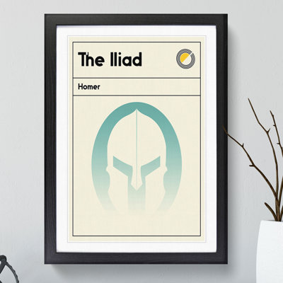Book Cover the Iliad Homer - Picture Frame Graphic Art