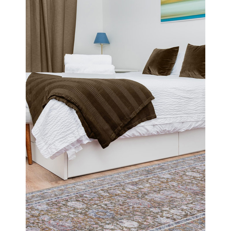 Tapis de couloir contemporain Hugley, Tapis de couloir 2 pi x 8 pi