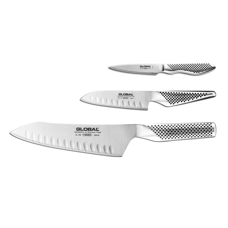 Global Knives 3 Piece Assorted Knife Set