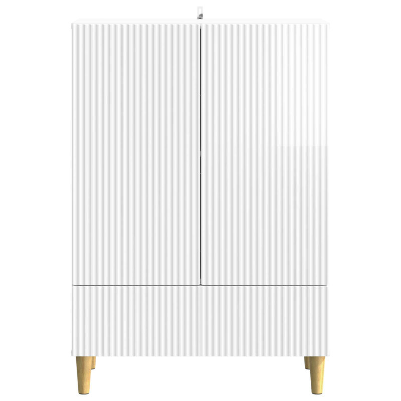 66cm Sideboard, High Gloss White