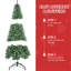 Arbre de Noël artificiel de 7 pi avec 774 pointes, branches articulées pour une installation et un démontage rapides, base en métal solide, parfait pour les petites salles de fêtes, avec rangement pratique,
