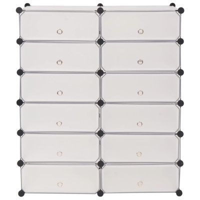 12 Pair Flip Down Shoe Storage