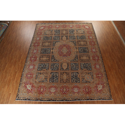 One-of-a-Kind Rectangle 12'8" X 16'0" 1910s Wool Area Rug in