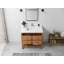 Meuble-lavabo simple en teck 36 po x P 22 po x H 36 po Parker