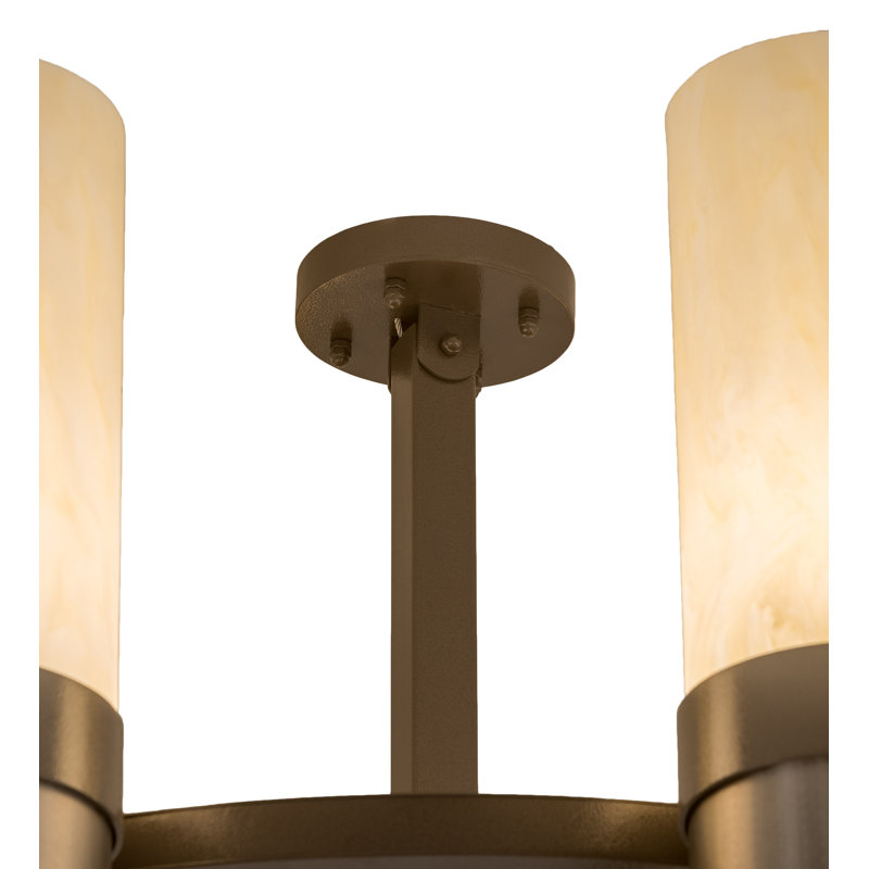 Lustre cylindrique unique à 8 lumières Teniyah