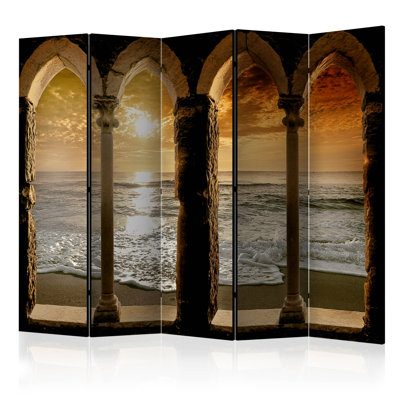 Gerow 225cm W x 172cm H 5 - Panel Folding Room Divider