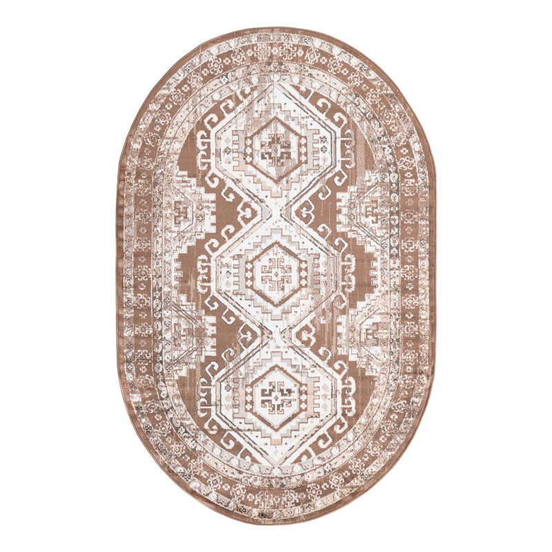 Charlotte Oriental Indoor Rug, Oval 5'3" x 8'