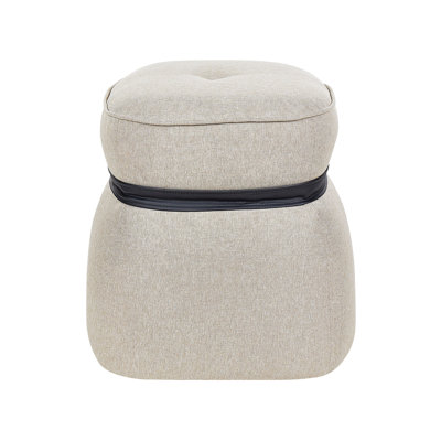 Raniah 45cm Wide Round Pouf Ottoman
