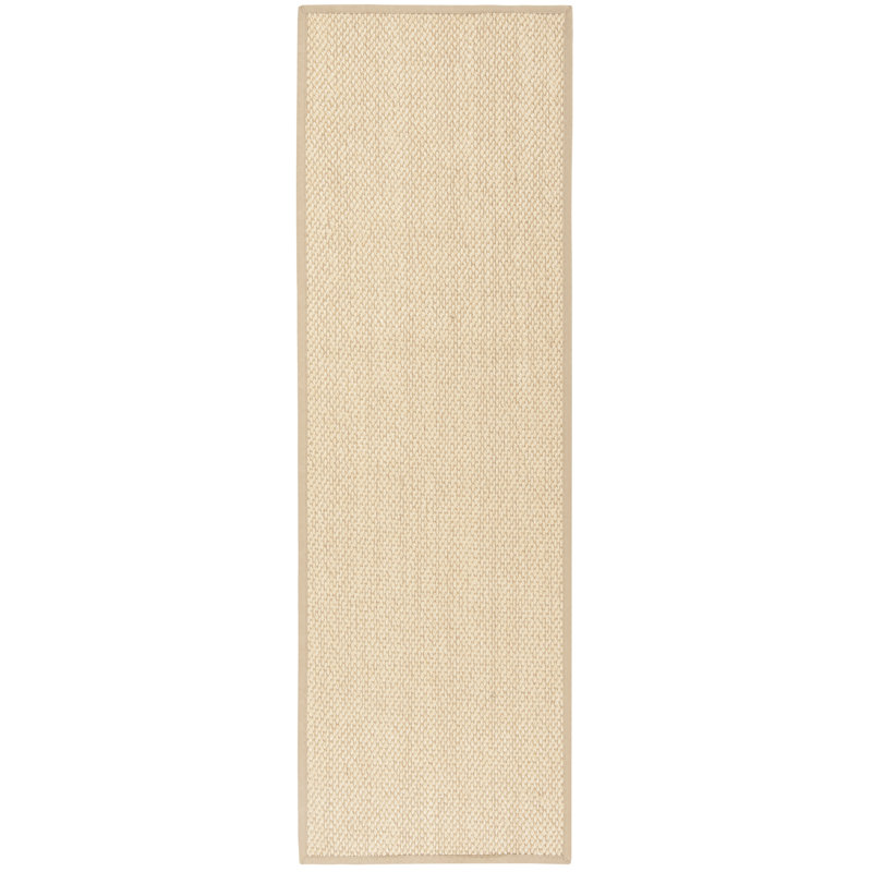 Chaisson Natural Fiber Sisal Pile Solid Color Rug, Runner 2'6" x 10'