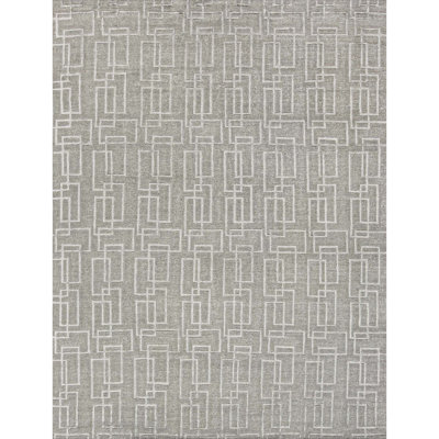 Hand-Knotted High-Quality Silver Area Rug