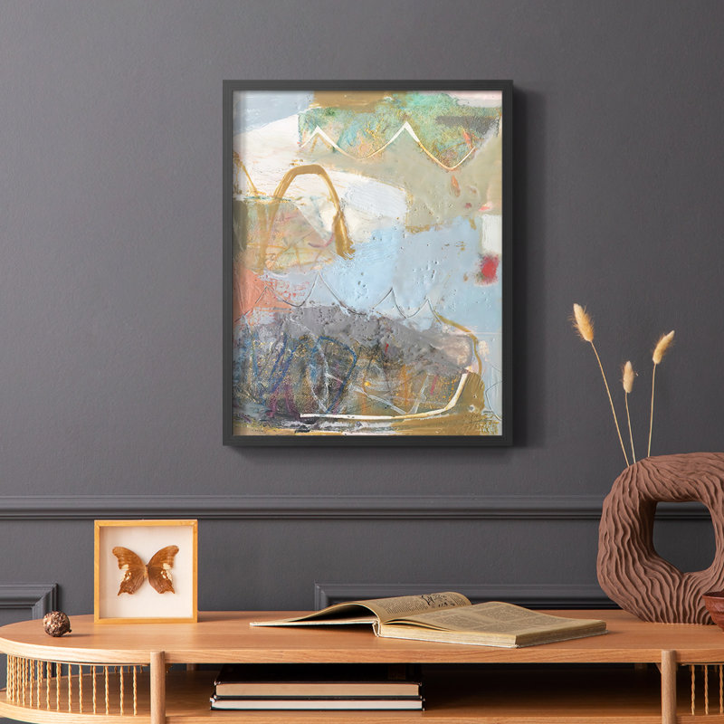 «Minim I», reproduction encadrée - bois massif, H 20 po x l 16 po, Noir