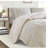 Luxurious Twin Bedding Sets, Soft Chenille Ivory Comforter With Cozy Sherpa