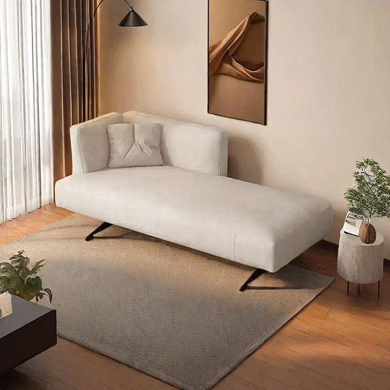 Méridiennes d'intérieur de luxe, éponge haute densité, Accoudoir à gauche (vu de face), Beige