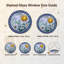 Panneau de vitrail Sun Moon H 12 po-749616035