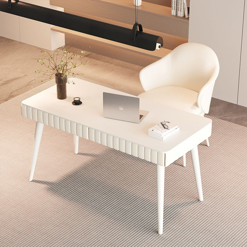 Bureau moderne moderne, H 29,53 po x l 47,24 po x P 23,62 po, Blanc