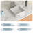 Lordear 15.75'' Ceramic Square Bathroom Sink