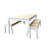 Aniki Rectangular Teak Solid Wood Outdoor Dining Table , 62 " W 35 " D
