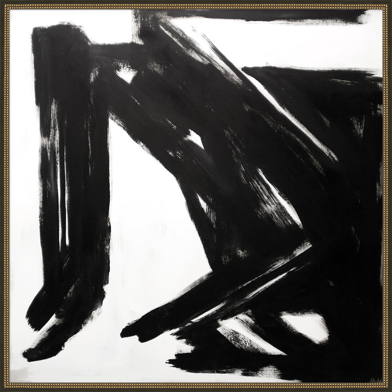 Black And White Klein Painting by Thom Filicia