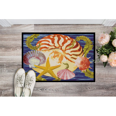 Tapis d'extérieur antidérapant Raina L 27 po x l 18 po