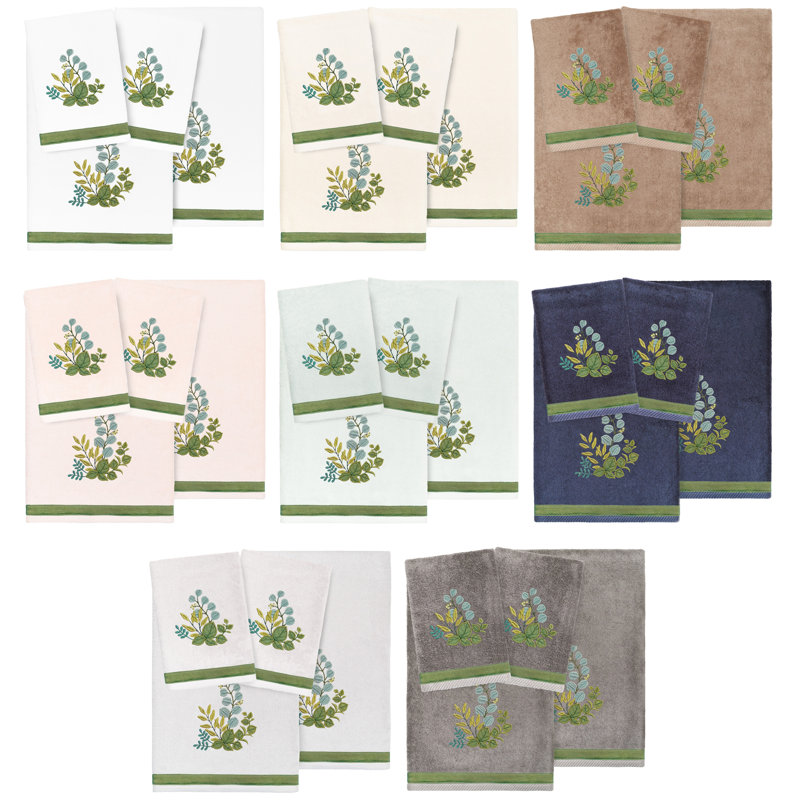 Ensemble de serviettes 4 pièces Botanica, Blanc