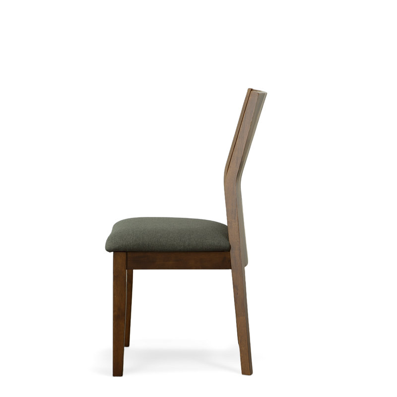 Chaise de salle à manger à dossier solide en bois massif Gautious Mansfield (ensemble de 2)